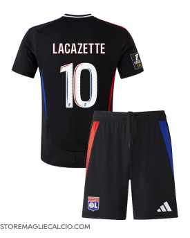 Olympique Lyonnais Alexandre Lacazette #10 Maglia Gara Trasferta Repliche 2024-25 Bambino Maniche Corte